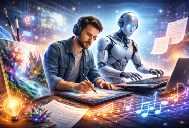 Creative content generation with AI (art, music, writing)