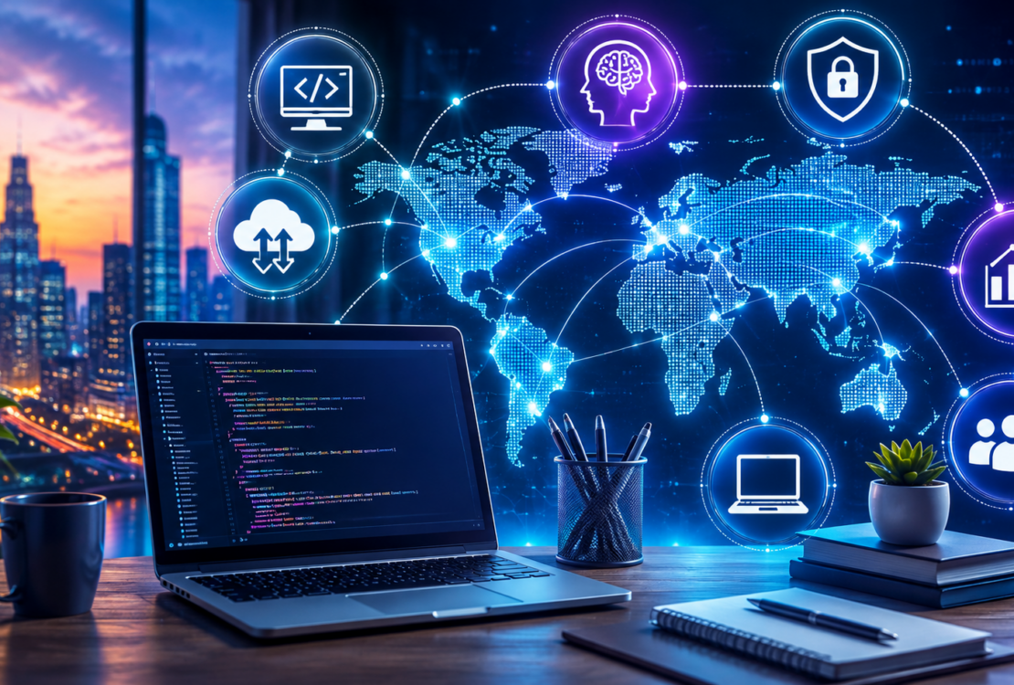 Global Remote Work Tech Workspace