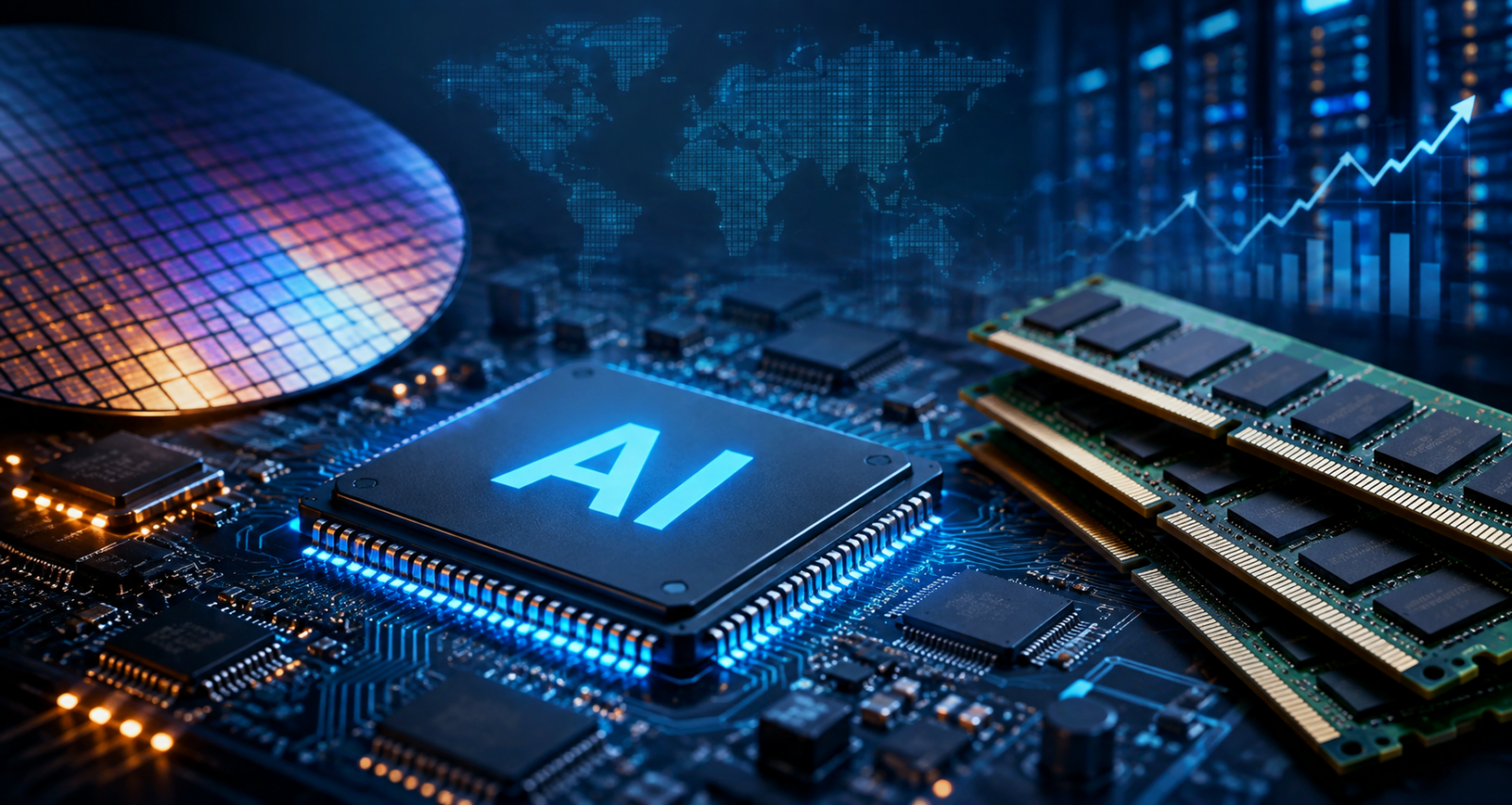 AI chip, memory and semiconductor supply chain under growing demand