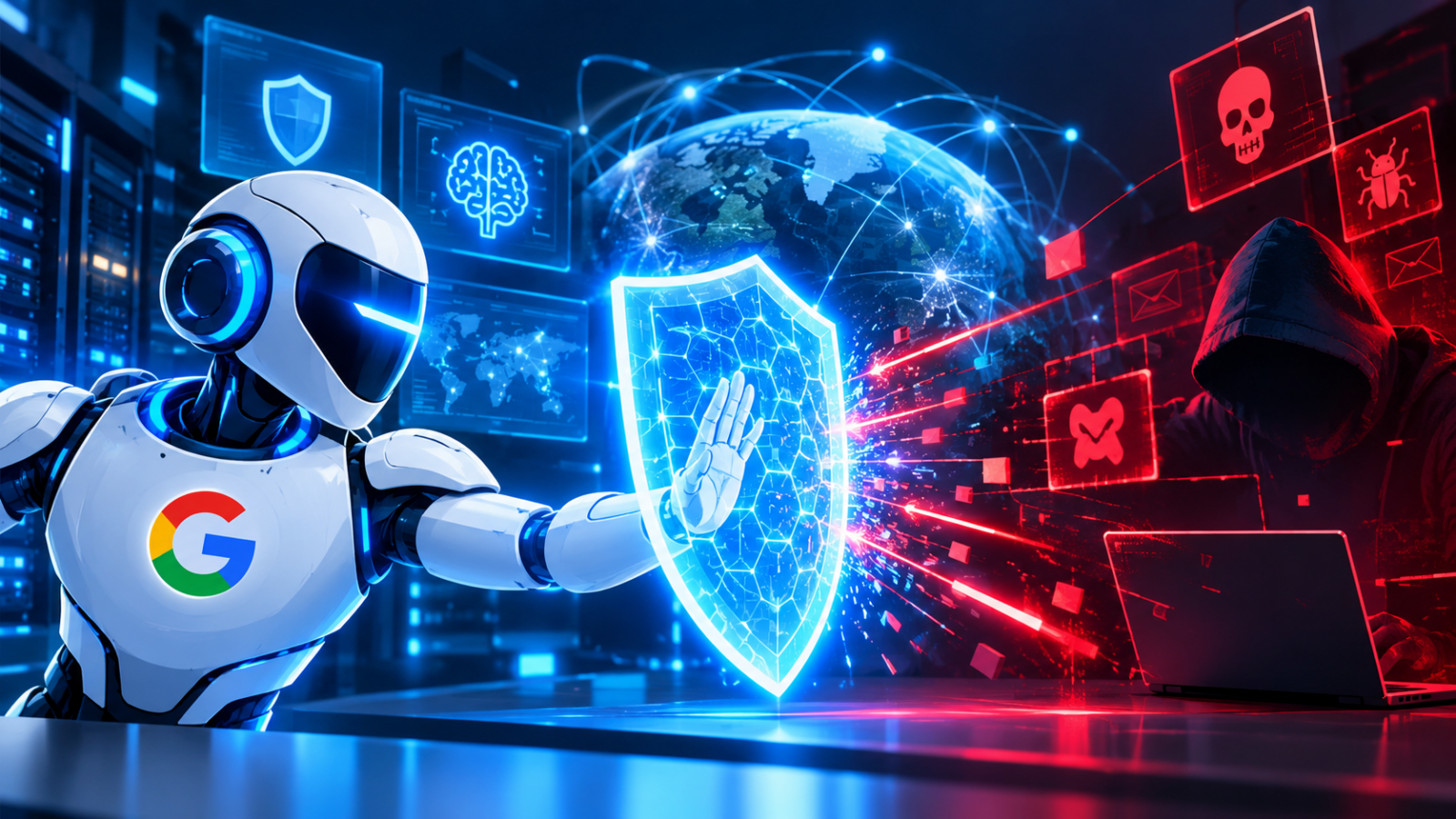 Google AI cybersecurity agents fighting hackers in 2026